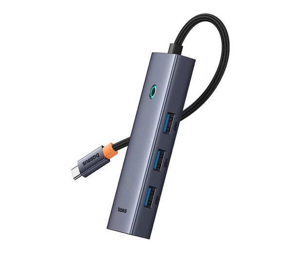 Baseus 5w1 UltraJoy 5-Port (4xUSB 3.0, PD) Szary - 1310875 - zdjęcie 3